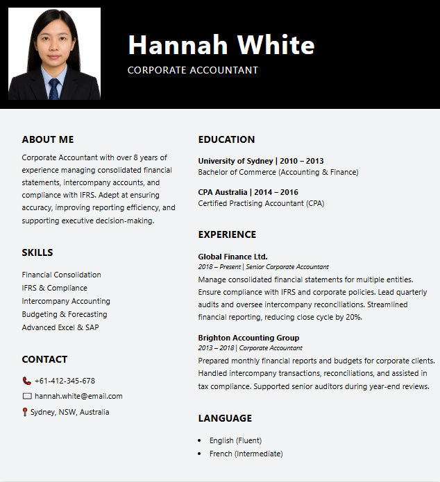 Accountant Template 10